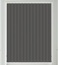 Alpha Blackout Dark Grey - Fire Retardant & Moisture Resistant Blackout Vertical Blind