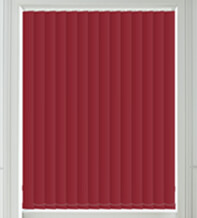 Alpha Blackout Deep Red - Fire Retardant & Moisture Resistant Blackout Vertical Blind