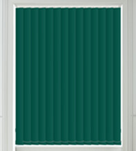 Alpha Blackout Emerald Green - Fire Retardant & Moisture Resistant Blackout Vertical Blind