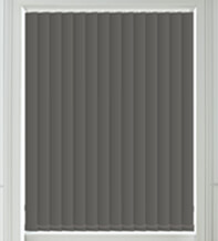 Alpha Blackout Flint Grey - Fire Retardant & Moisture Resistant Blackout Vertical Blind