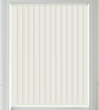 Alpha Blackout Ivory - Fire Retardant & Moisture Resistant Blackout Vertical Blind