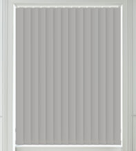 Alpha Blackout Light Grey - Fire Retardant & Moisture Resistant Blackout Vertical Blind