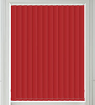 Alpha Blackout Red - Fire Retardant & Moisture Resistant Blackout Vertical Blind