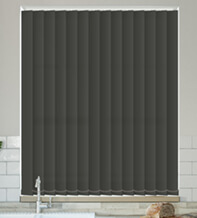 Alpha Charcoal – Fire Retardant & Moisture Resistant Vertical Blind