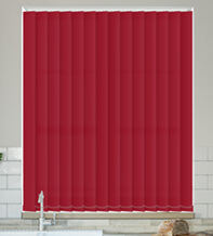 Alpha Deep Red – Fire Retardant & Moisture Resistant Vertical Blind