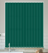 Alpha Emerald Green - Fire Retardant & Moisture Resistant Vertical Blind