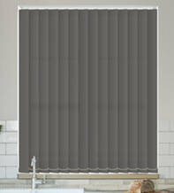 Alpha Flint Grey – Fire Retardant & Moisture Resistant Vertical Blind