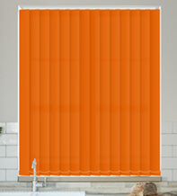 Alpha Orange – Fire Retardant & Moisture Resistant Vertical Blind