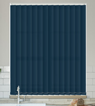 Alpha Royal Blue – Fire Retardant & Moisture Resistant Vertical Blind