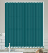 Alpha Teal – Fire Retardant & Moisture Resistant Vertical Blind