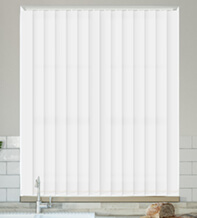 Alpha Bright White – Fire Retardant & Moisture Resistant Vertical Blind