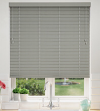 Nordic Grey Fine Grain – 50mm Slat Faux Wooden Blind