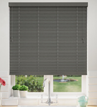 Nordic Grey Oak Wood Effect - 50mm Slat Faux Wooden Blind