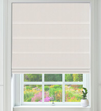Joni Ivory - Textured Roman Blind
