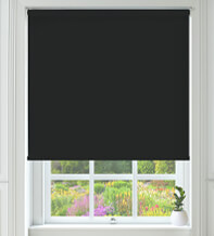 Cambridge Safe+ Black - Fire Retardant & Moisture Resistant Blackout Roller Blind