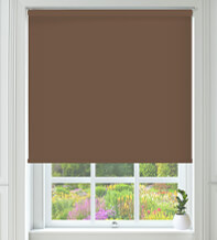 Cambridge Safe+ Brown - Fire Retardant & Moisture Resistant Blackout Roller Blind