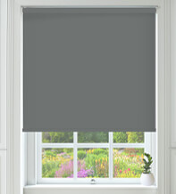 Cambridge Safe+ Graphite - Fire Retardant & Moisture Resistant Blackout Roller Blind