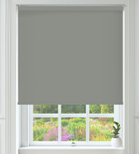 Cambridge Safe+ Grey - Fire Retardant & Moisture Resistant Blackout Roller Blind