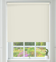 Cambridge Safe+ Ivory - Fire Retardant & Moisture Resistant Blackout Roller Blind