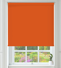 Cambridge Safe+ Orange - Fire Retardant & Moisture Resistant Blackout Roller Blind