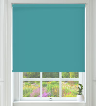 Cambridge Safe+ Turquoise - Fire Retardant & Moisture Resistant Blackout Roller Blind