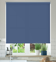 Oxford Safe+ Blue - Fire Retardant & Moisture Resistant Roller Blind