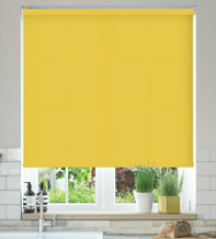 Oxford Safe+ Bright Yellow - Fire Retardant & Moisture Resistant Roller Blind
