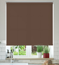 Oxford Safe+ Brown - Fire Retardant & Moisture Resistant Roller Blind