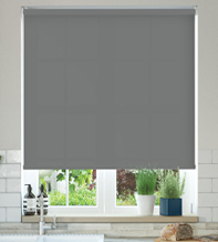 Oxford Safe+ Graphite - Fire Retardant & Moisture Resistant Roller Blind