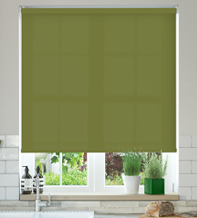 Oxford Safe+ Olive Green - Fire Retardant & Moisture Resistant Roller Blind