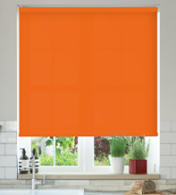 Oxford Safe+ Orange - Fire Retardant & Moisture Resistant Roller Blind
