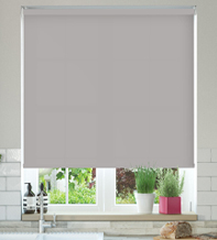 Oxford Safe+ Stone Grey - Fire Retardant & Moisture Resistant Roller Blind