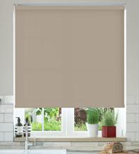 Oxford Safe+ Tan - Fire Retardant & Moisture Resistant Roller Blind