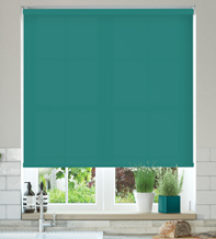 Oxford Safe+ Turquoise - Fire Retardant & Moisture Resistant Roller Blind