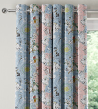Cath Kidston Power to the Peaceful Pink & Blue – Designer Curtains