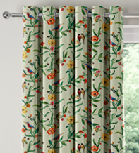 Cath Kidston Summer Birds Green – Designer Curtains