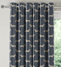Emily Bond Peggy Indigo – Designer Curtains