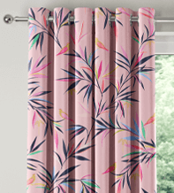 Sara Miller Bamboo Soft Pink – Designer Curtains