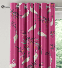 Sara Miller Heron Fuchsia – Designer Curtains