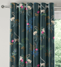 Sara Miller Lemur Forest Green – Designer Curtains