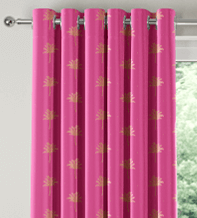 Sara Miller Small Palm Trees Pink – Designer Curtains