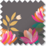Sara Miller Peony Border Dark Grey – Designer Curtains
