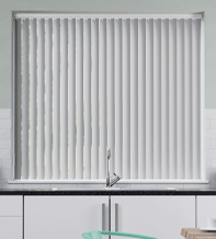 Cello Light Grey Matt Finish - Rigid PVC Vertical Blind