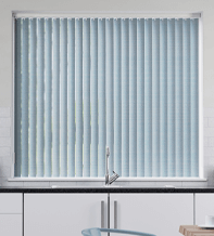 Luca Blue - Textured Rigid PVC Vertical Blind