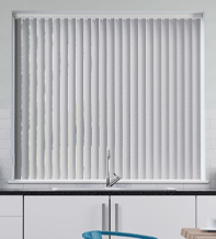 Tuka Light Grey Satin Finish - Rigid PVC Vertical Blind