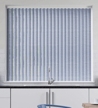 Vito Blue - Textured Rigid PVC Vertical Blind
