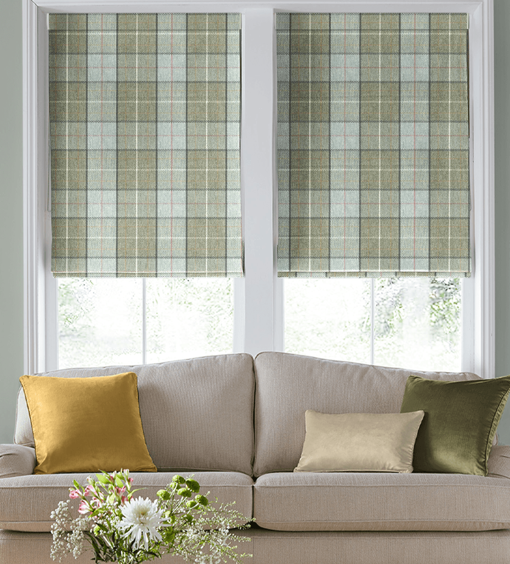 Laura Ashley Alfriston Sage – Designer Roman Blind