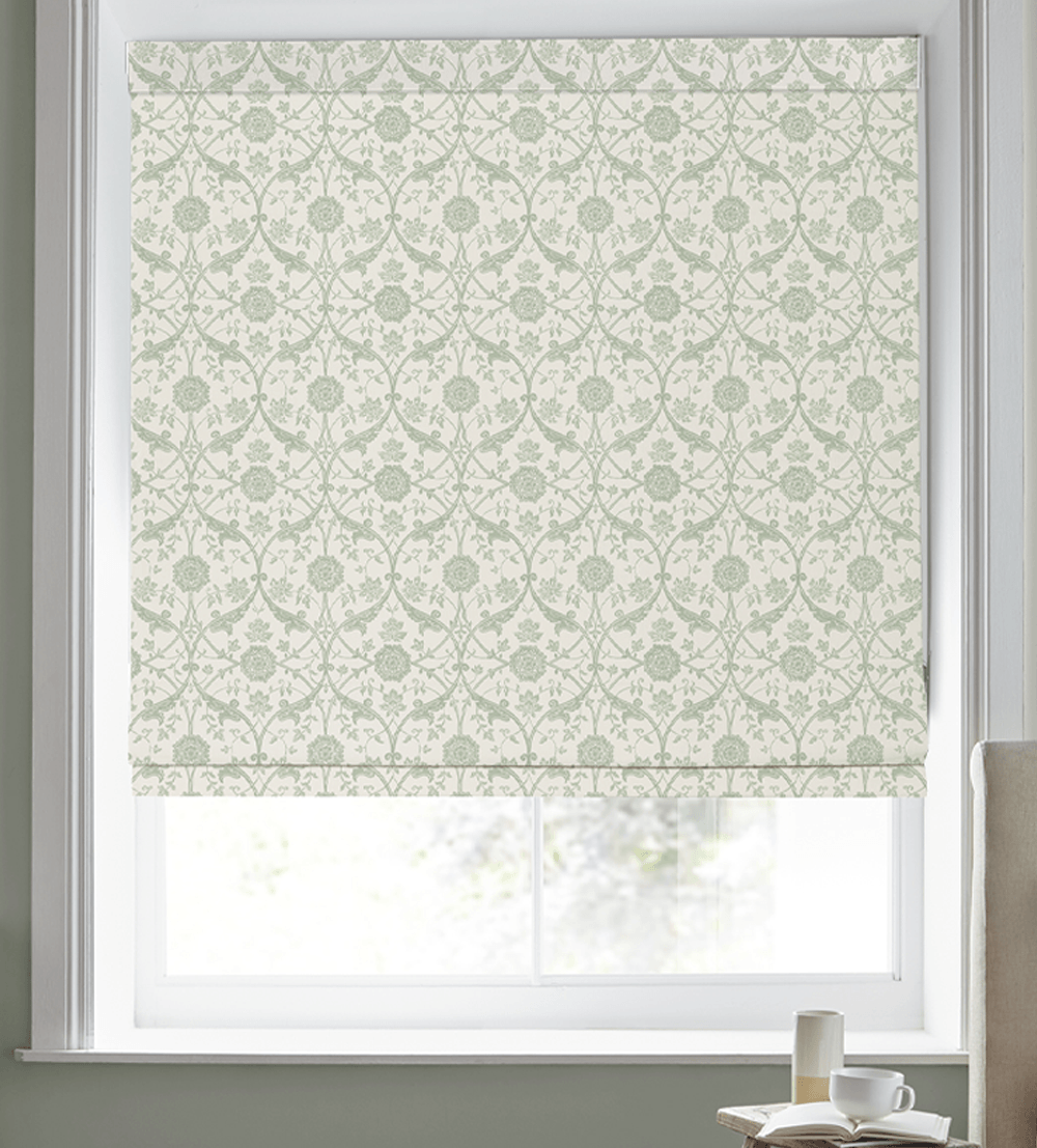 Laura Ashley Endale Trellis Pistachio – Designer Roman Blind