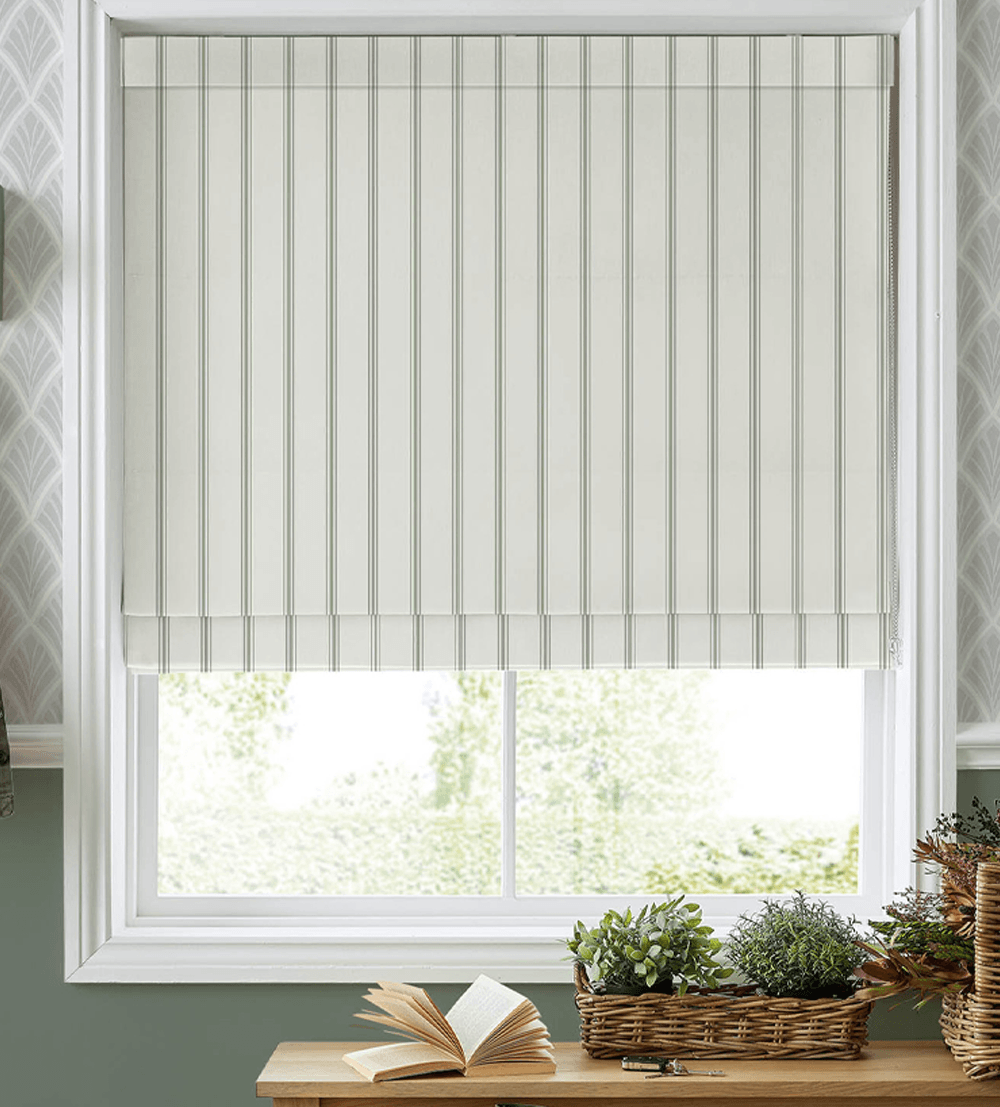Laura Ashley Farnworth Fresh Green – Designer Roman Blind