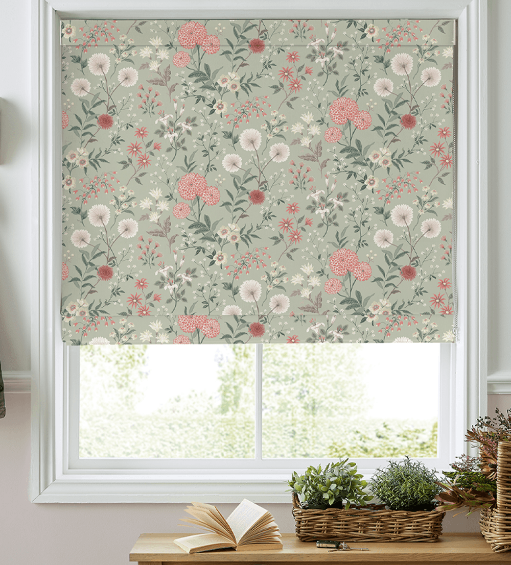 Laura Ashley Otterham Gardens Pistachio – Designer Roman Blind